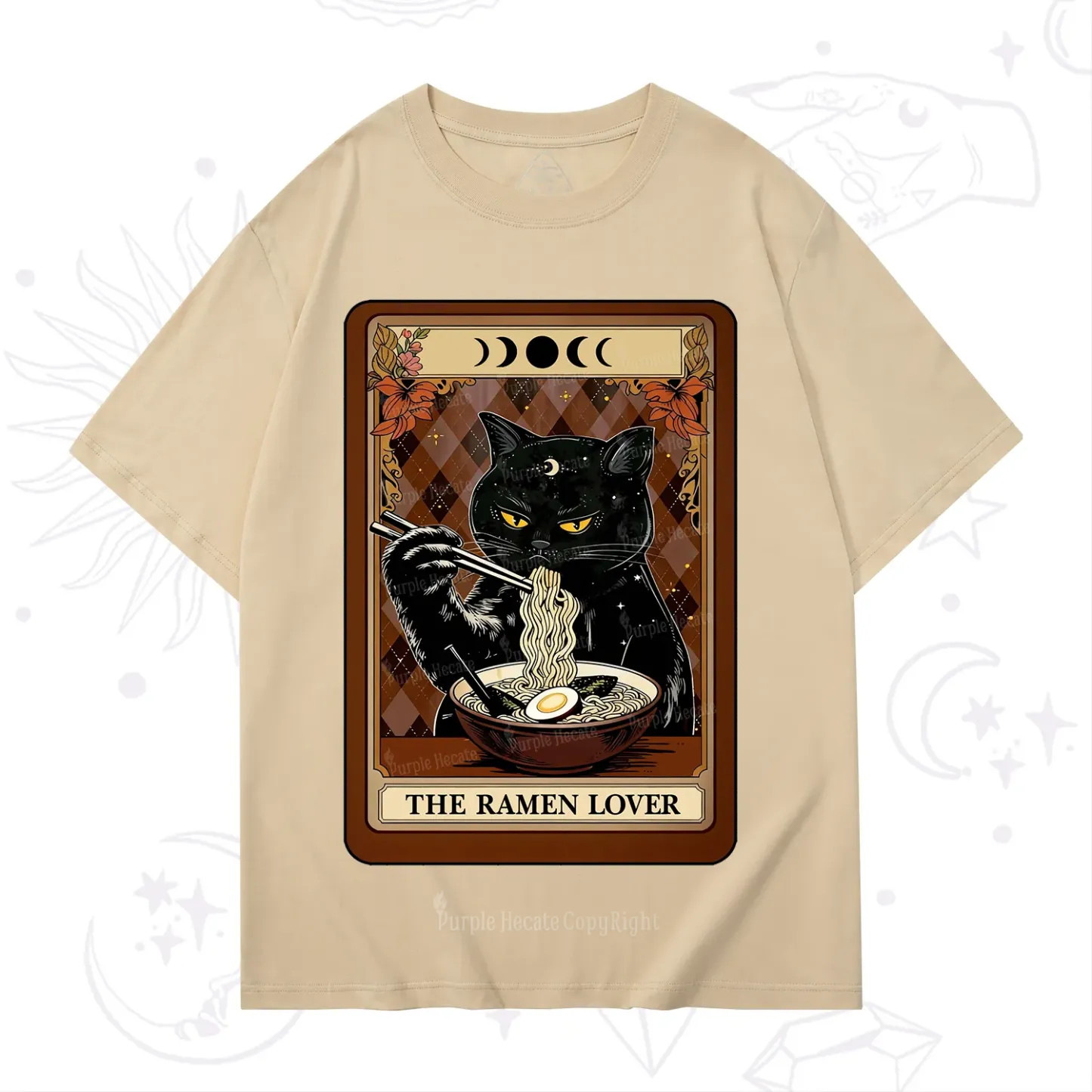 Purplehecate The Ramen Lover Tarot T-Shirt