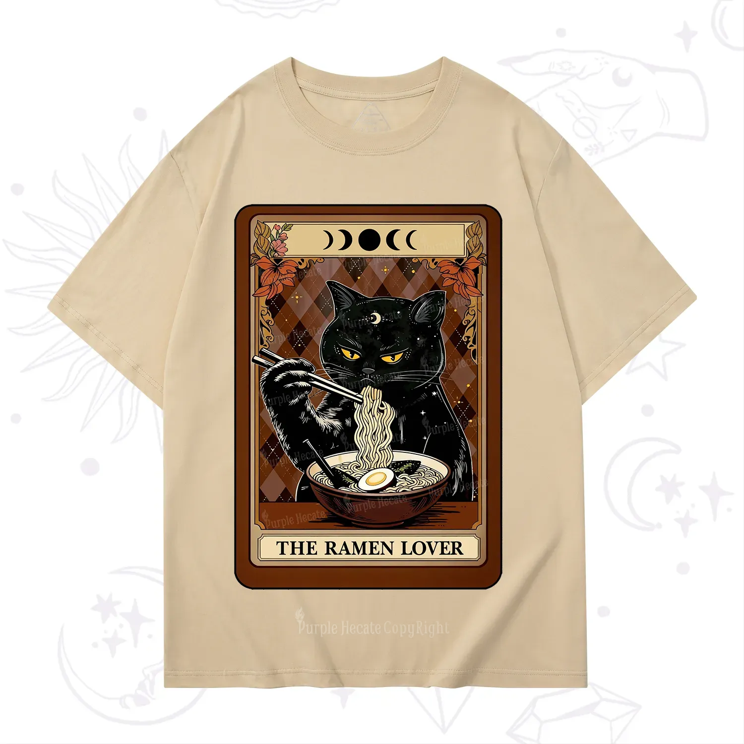 Purplehecate The Ramen Lover Tarot T-Shirt