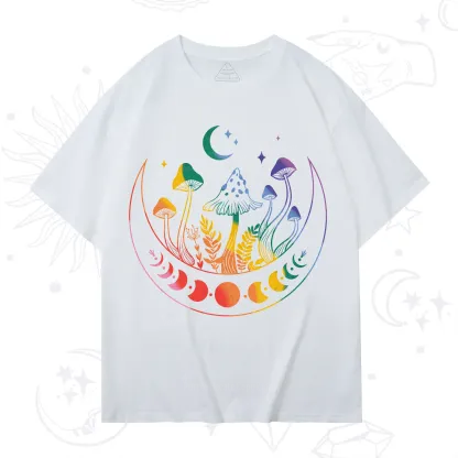Purplehecate Pride Mushroom Rainbow T-Shirt