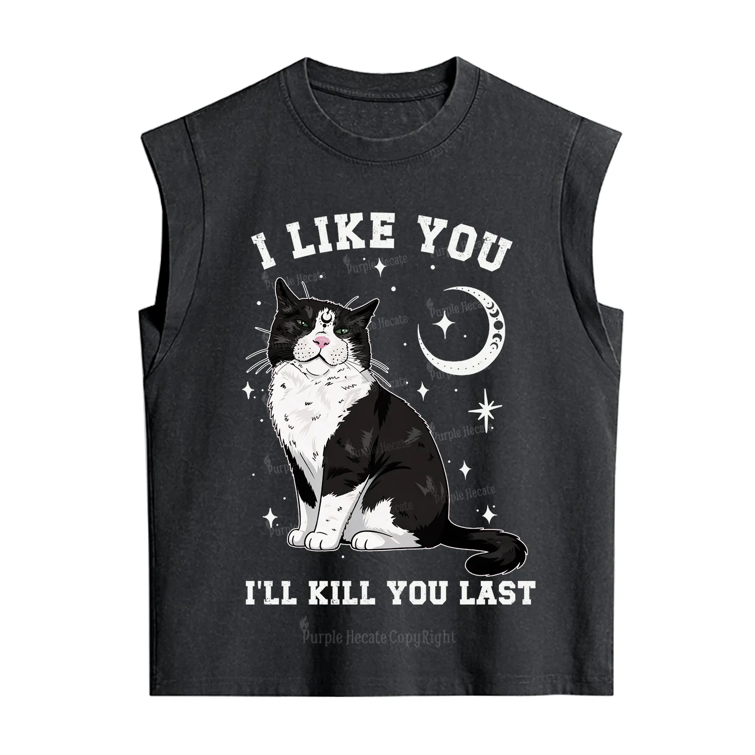 Purplehecate I Like You I'll Kill You Last Vintage Washed Tank