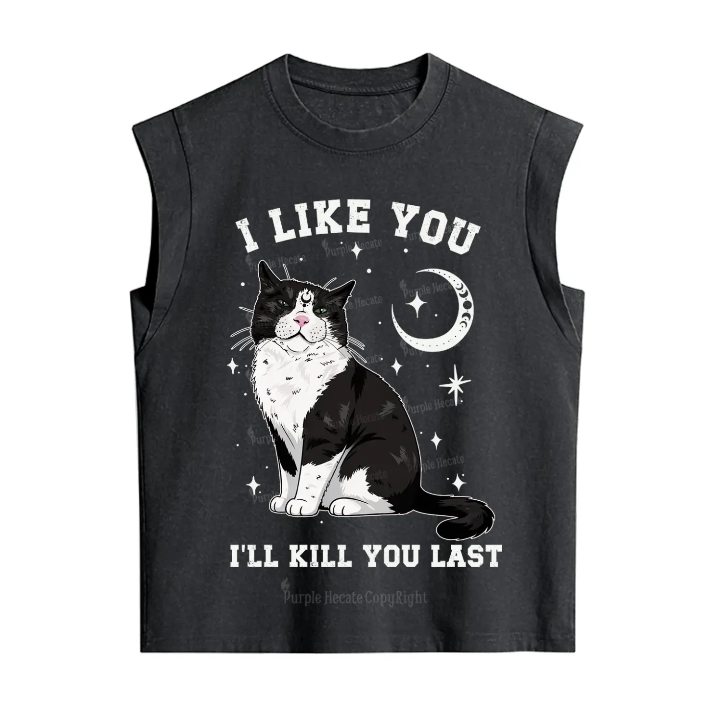 Purplehecate I Like You I'll Kill You Last Vintage Washed Tank
