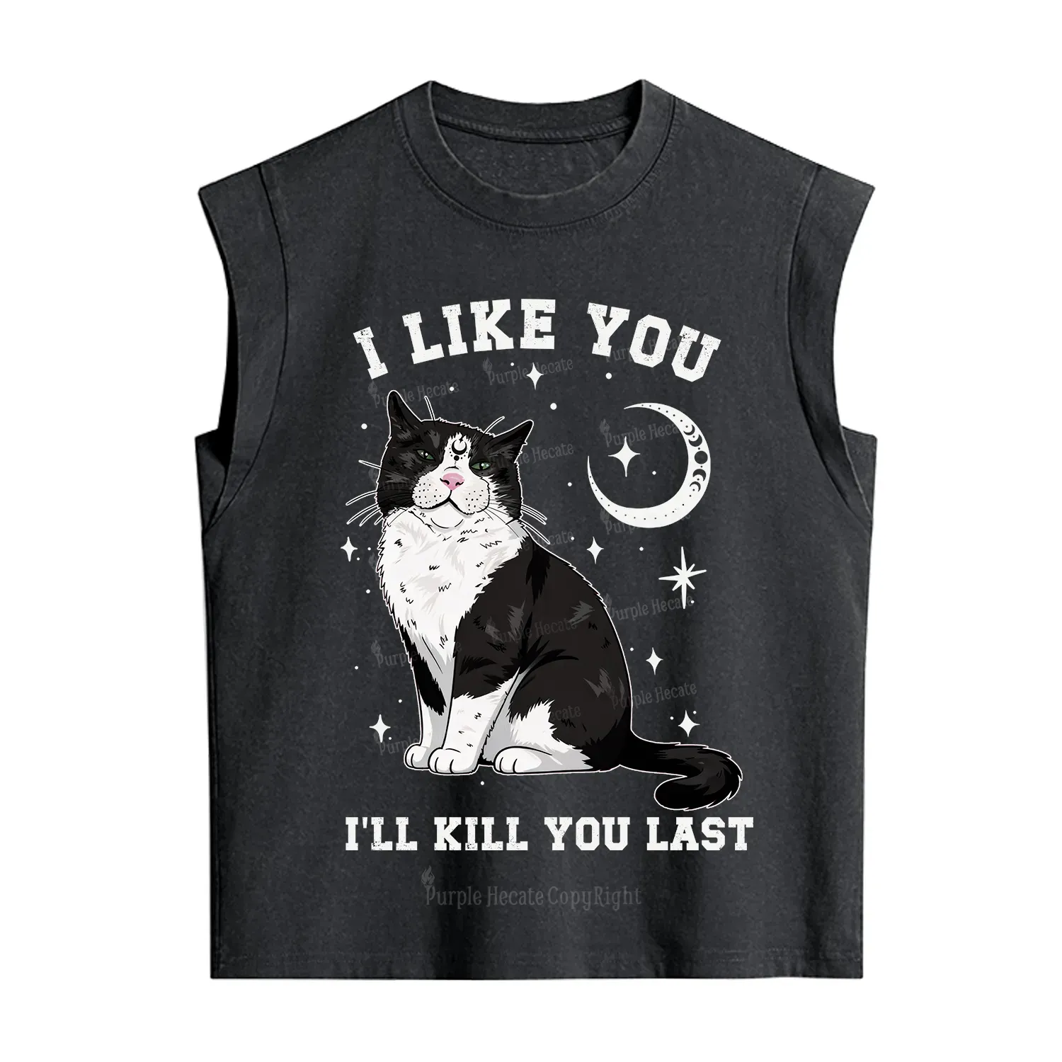 Purplehecate I Like You I'll Kill You Last Vintage Washed Tank