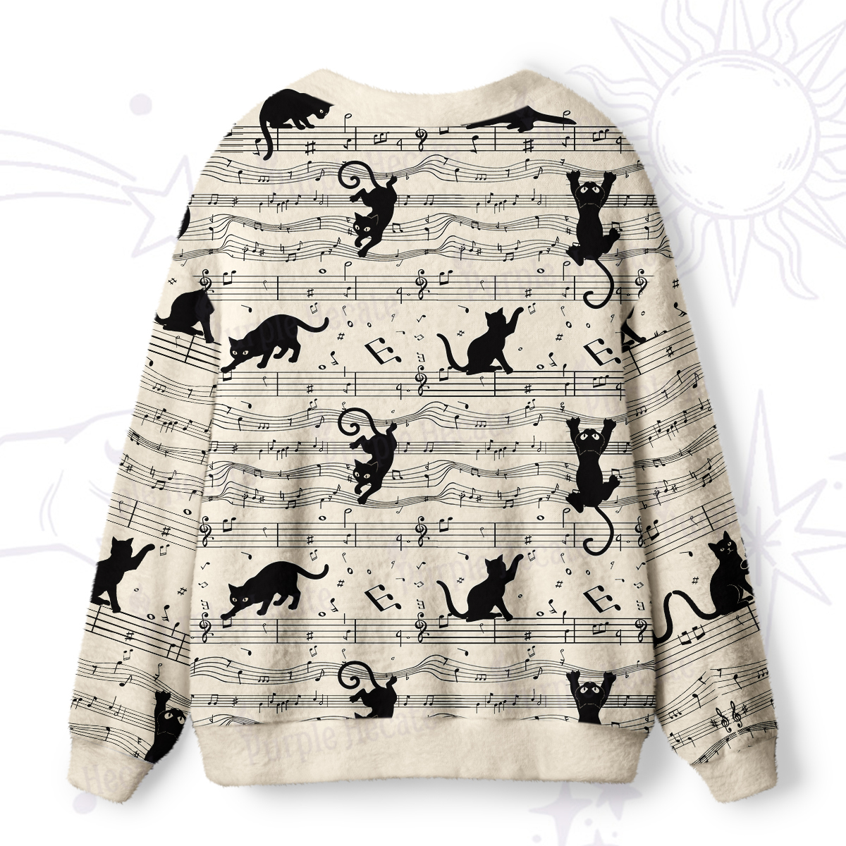 Purplehecate Catwalk Notes Strappy Ugly Cardigan Sweaters