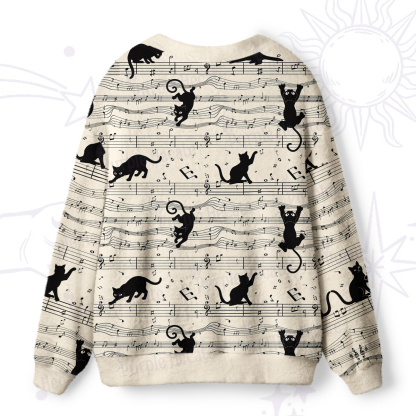 Purplehecate Catwalk Notes Strappy Ugly Cardigan Sweaters