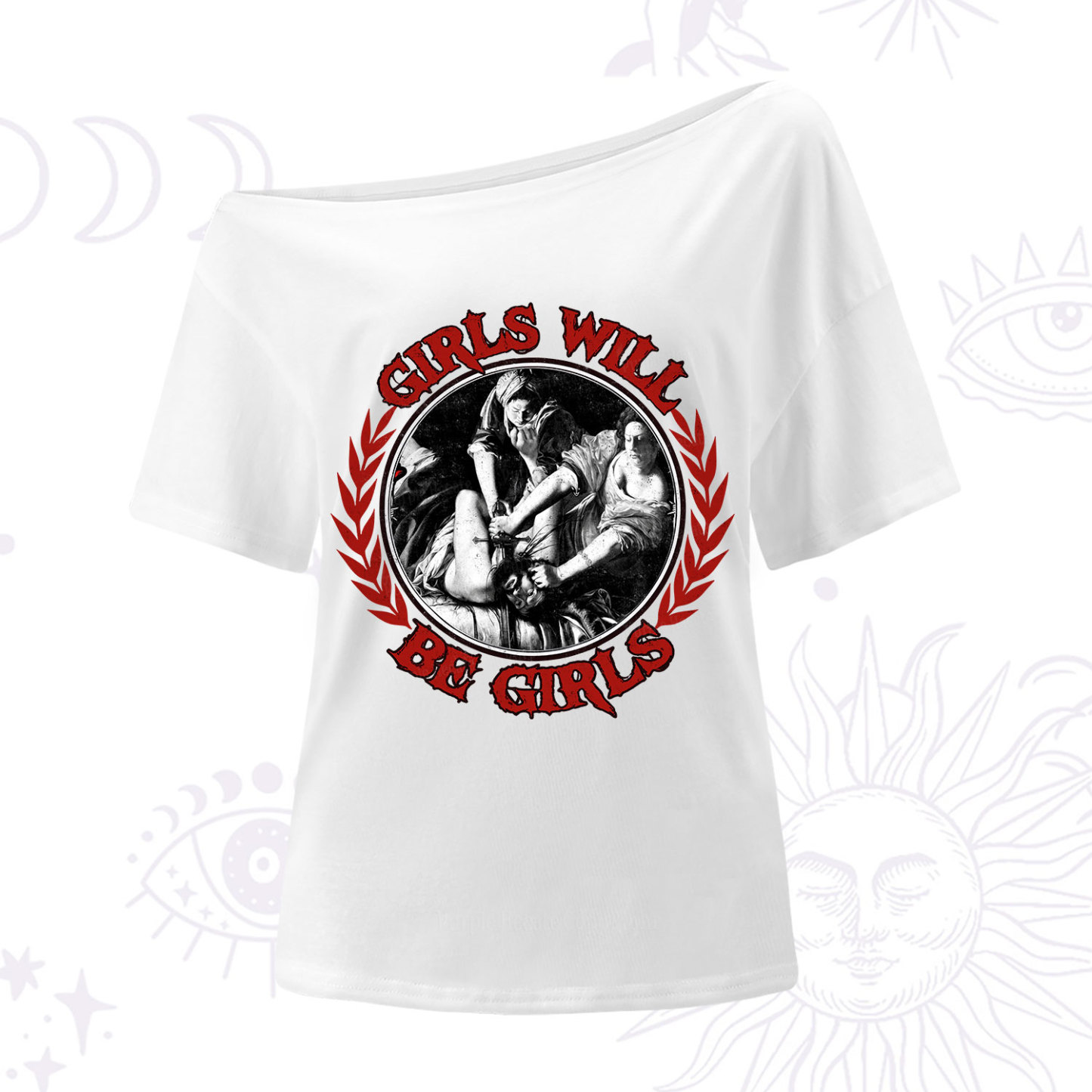 Purplehecate Girls Will Be Girls Witch One Shoulder T-Shirt