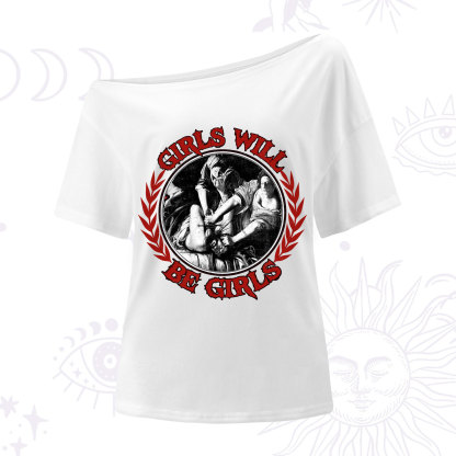 Purplehecate Girls Will Be Girls Witch One Shoulder T-Shirt