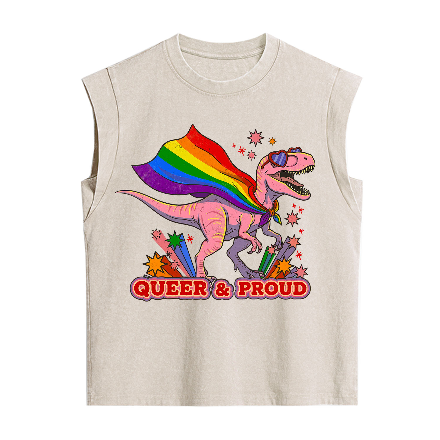 Purplehecate Queer and Proud Vintage Washed Tank