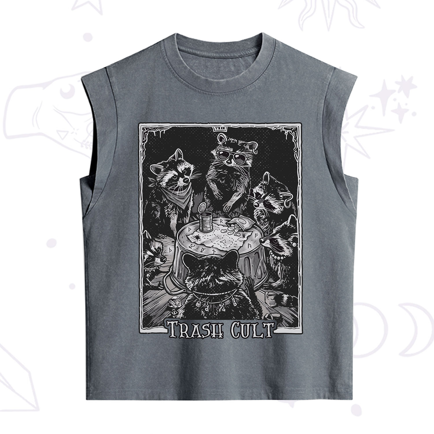 Purplehecate Trash Cult Raccoon Vintage Washed Tank