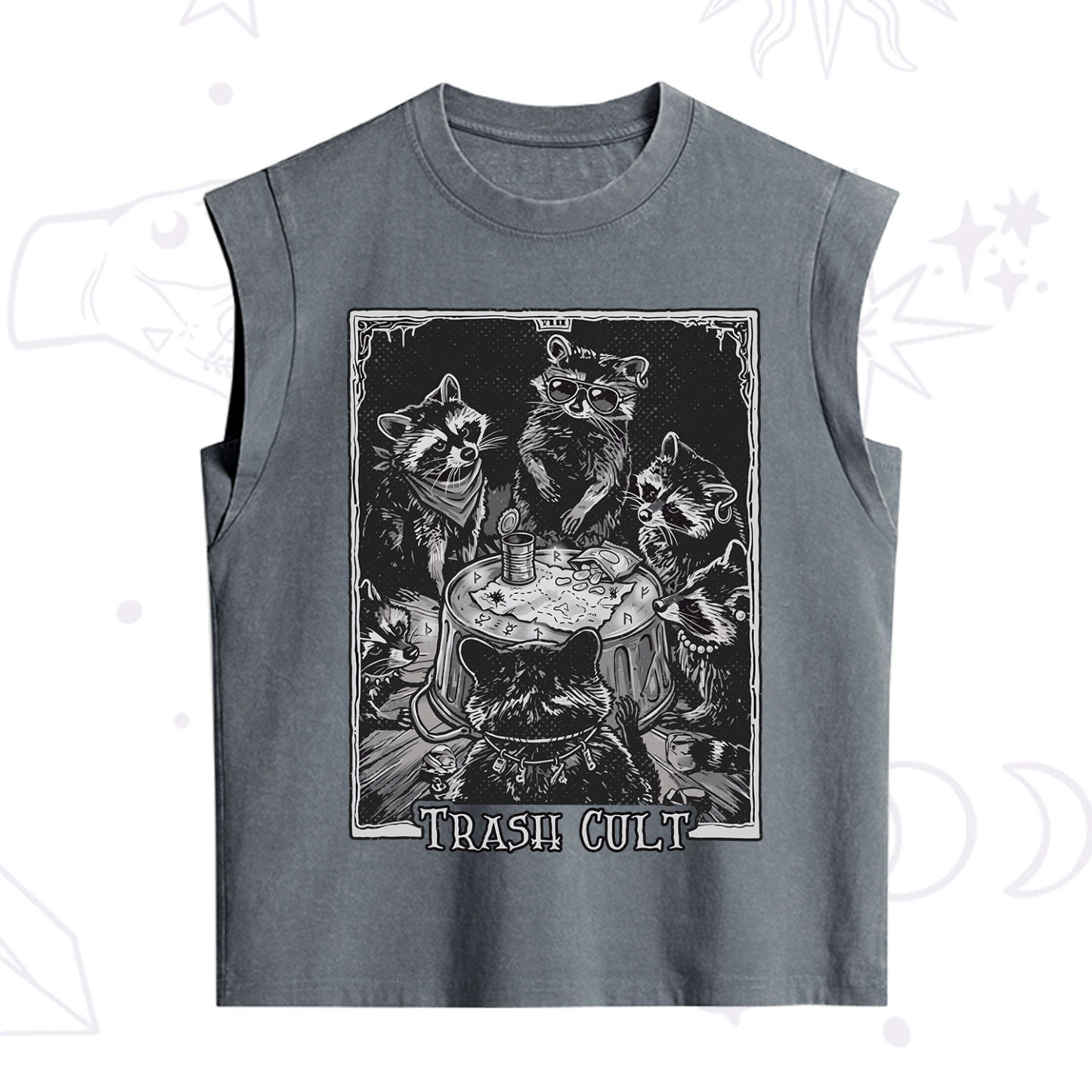 Purplehecate Trash Cult Raccoon Vintage Washed Tank
