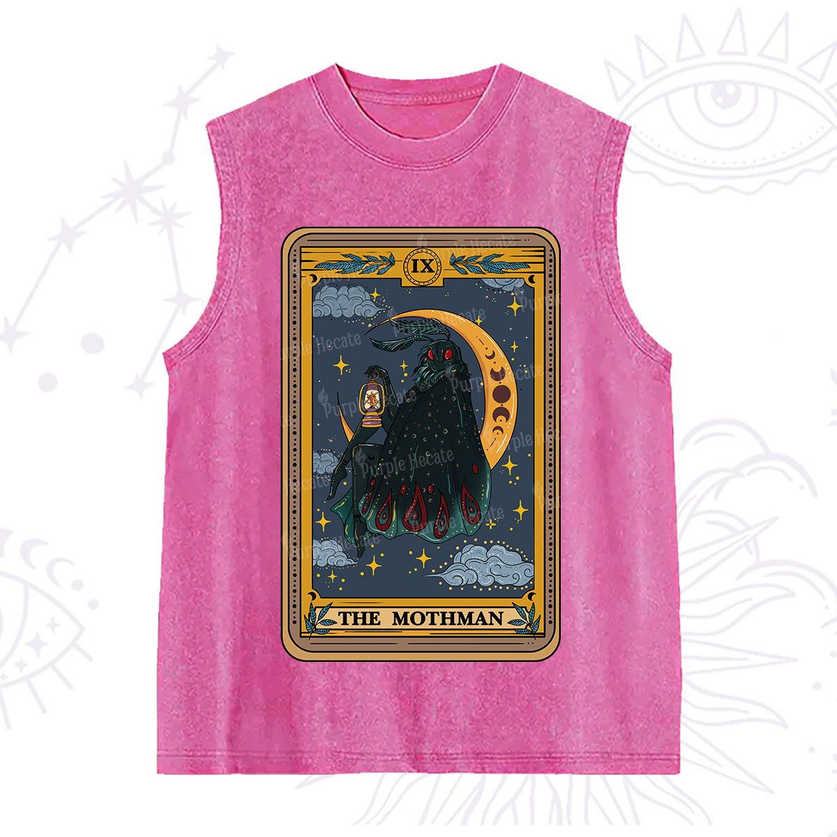 Purplehecate The Mothmen Tarot Washed Tank