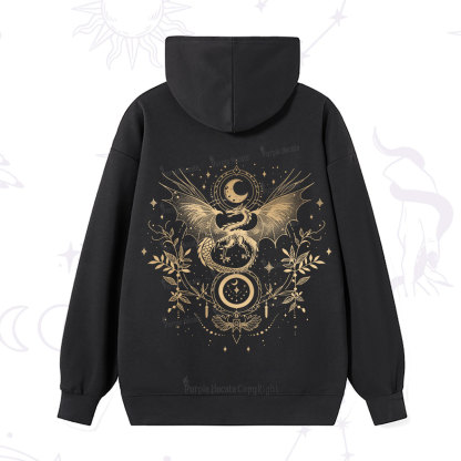 Purplehecate Celestial Dragon Moon Phase Hoodie
