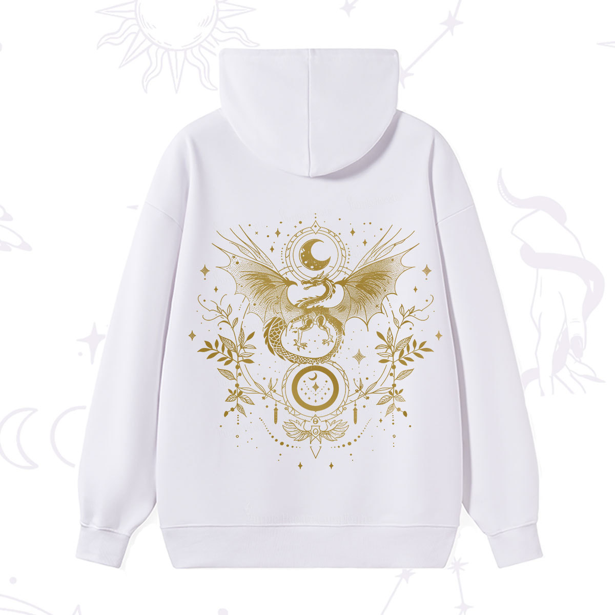 Purplehecate Celestial Dragon Moon Phase Hoodie