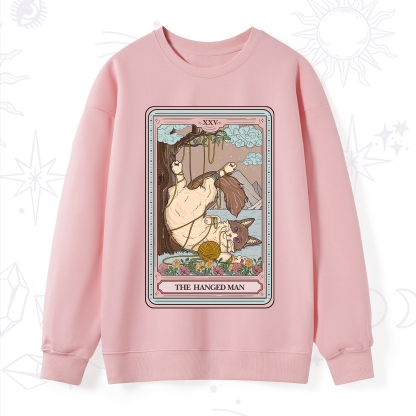 Purplehecate The Hanged Man Tarot Cat Sweatshirt