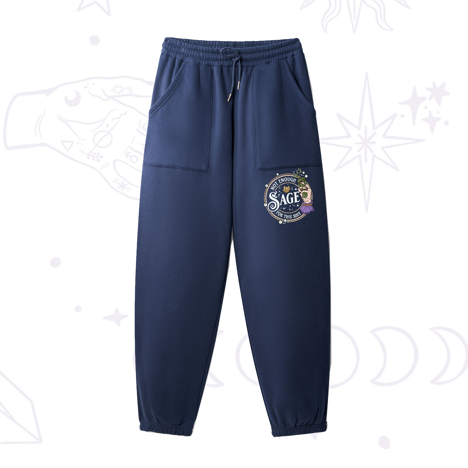 Purplehecate Not Enough Smudge for This Shit Fleece Sweatpants