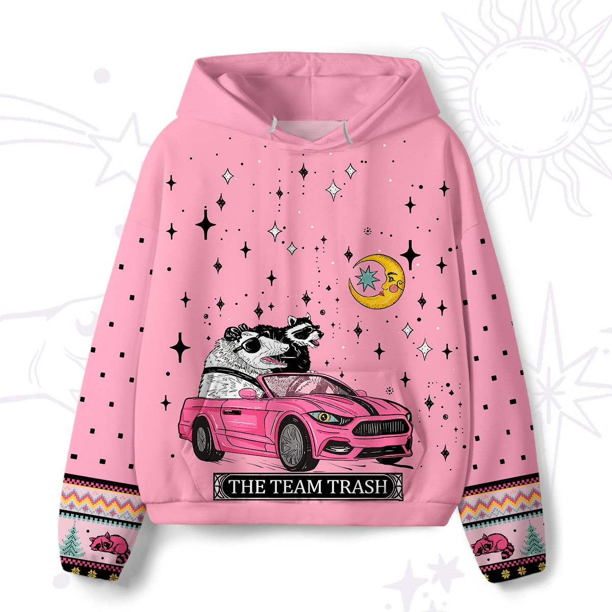 Purplehecate Moonlight Trash Team All-Over Print Hoodie