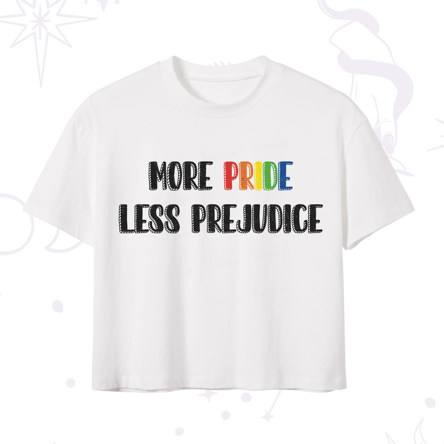 Purplehecate More Pride Less Prejudice Crop T-Shirt