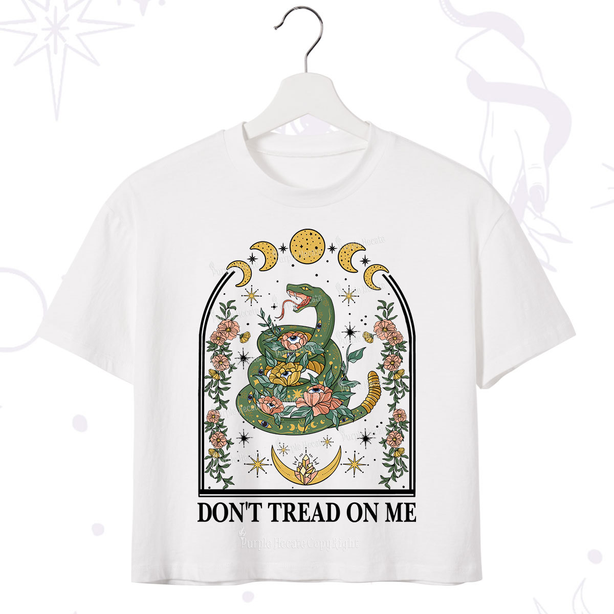 Purplehecate Don't Tread On Me Crop T-Shirt