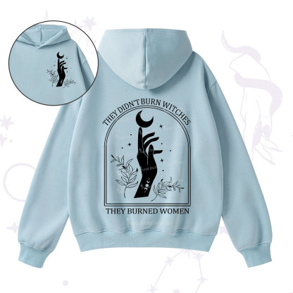 Purplehecate They Didn't Burn Witches They Burned Women Fleece Hoodie Suit