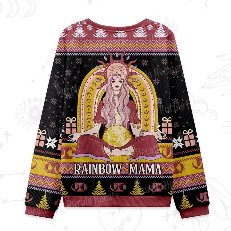 Purplehecate Rainbow Mama Ugly Christmas Sweatshirts