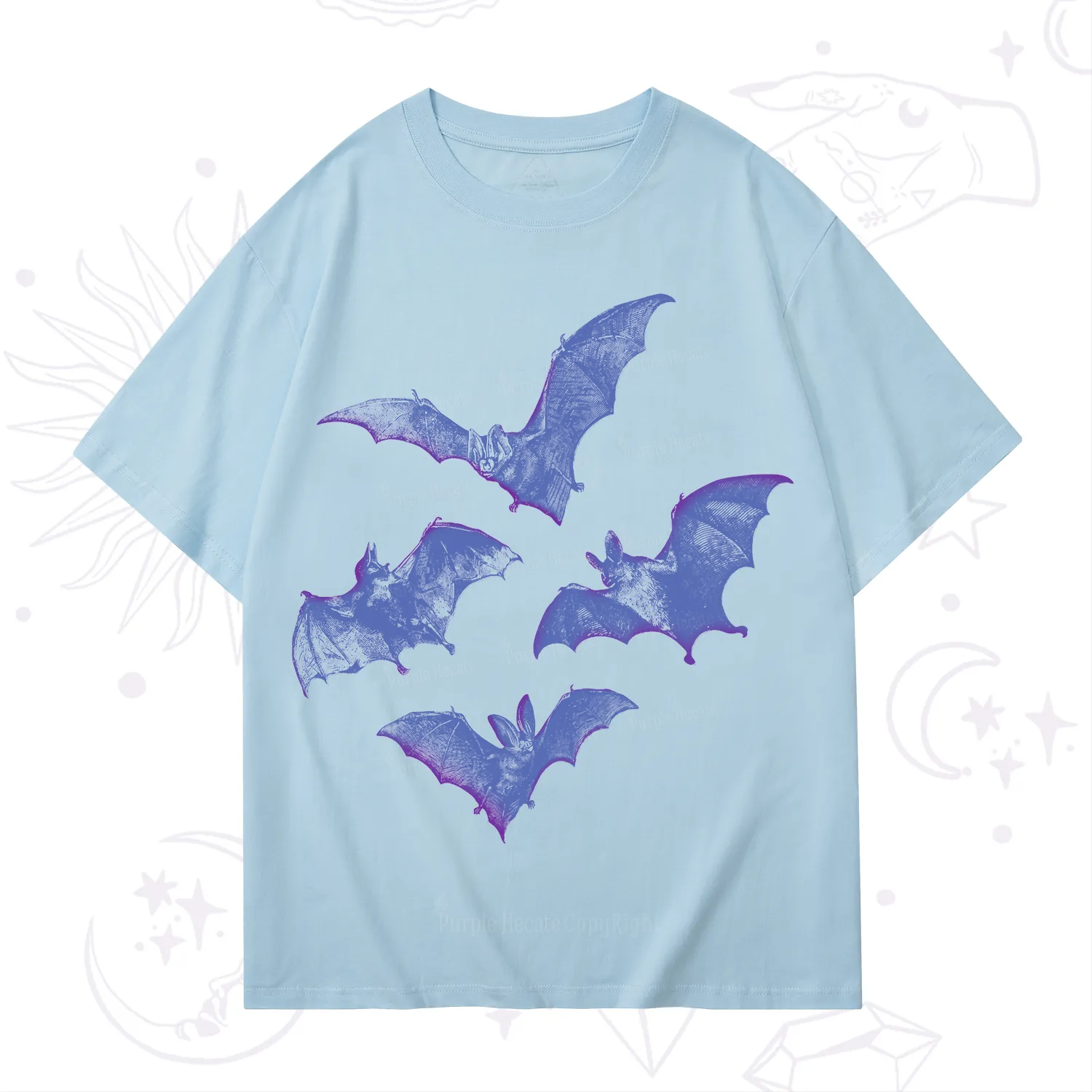 Purplehecate Vintage Bats T-Shirt