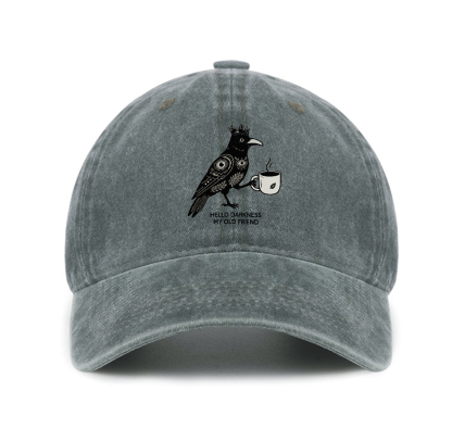 Purplehecate Hello Darkness My Old Friend Baseball Cap