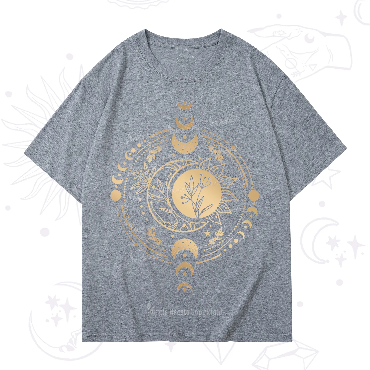 Purplehecate Mystic Moon And Sun T-Shirt