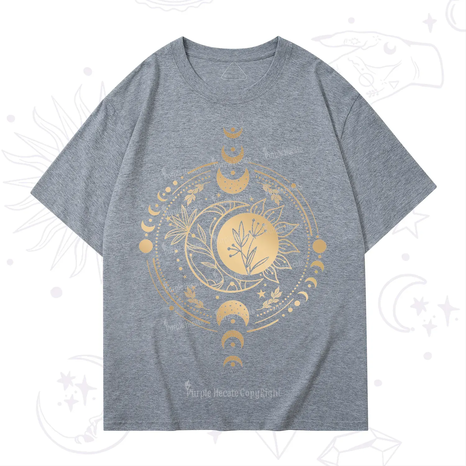 Purplehecate Mystic Moon And Sun T-Shirt