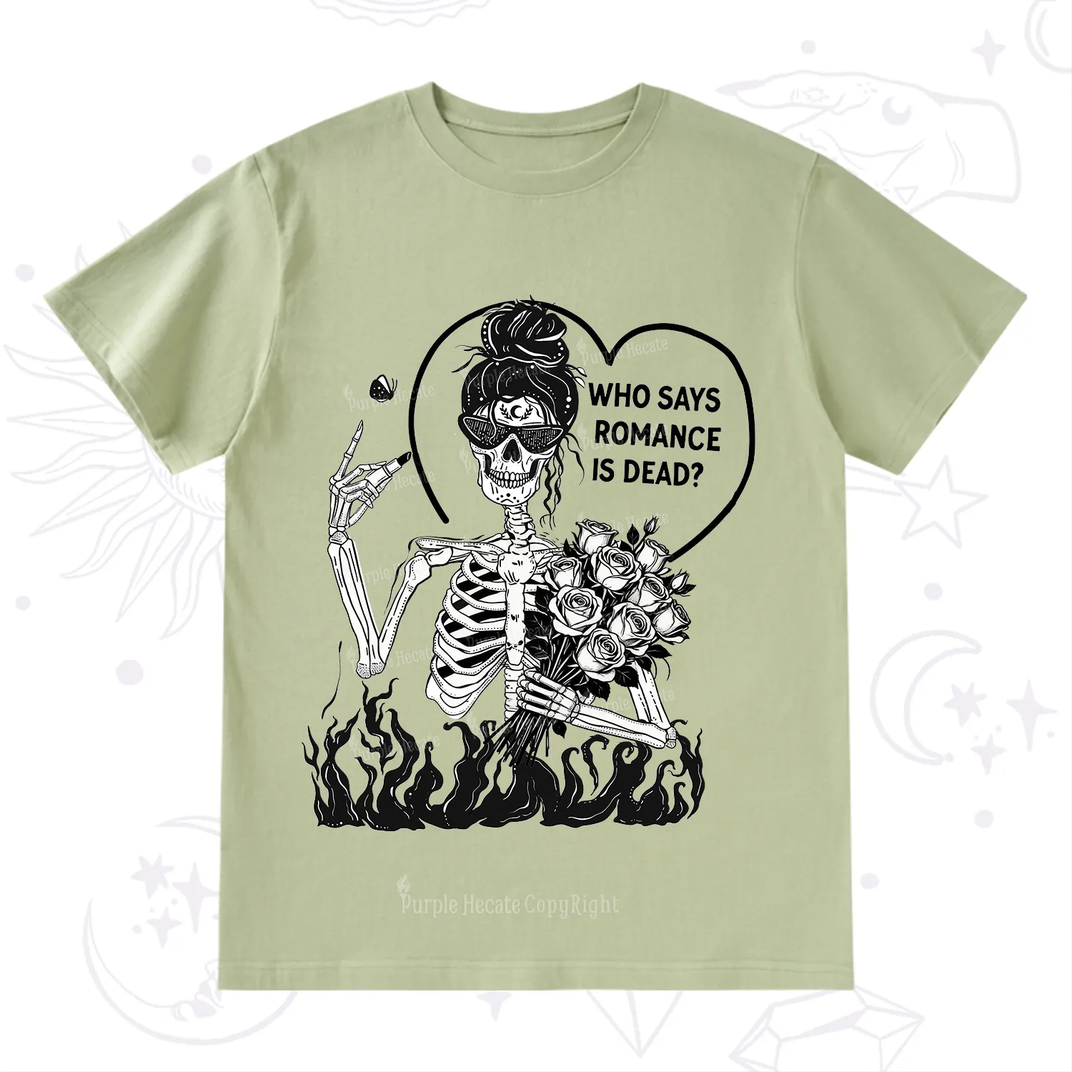 Purplehecate Who Says Romnace Is Dead T-Shirt