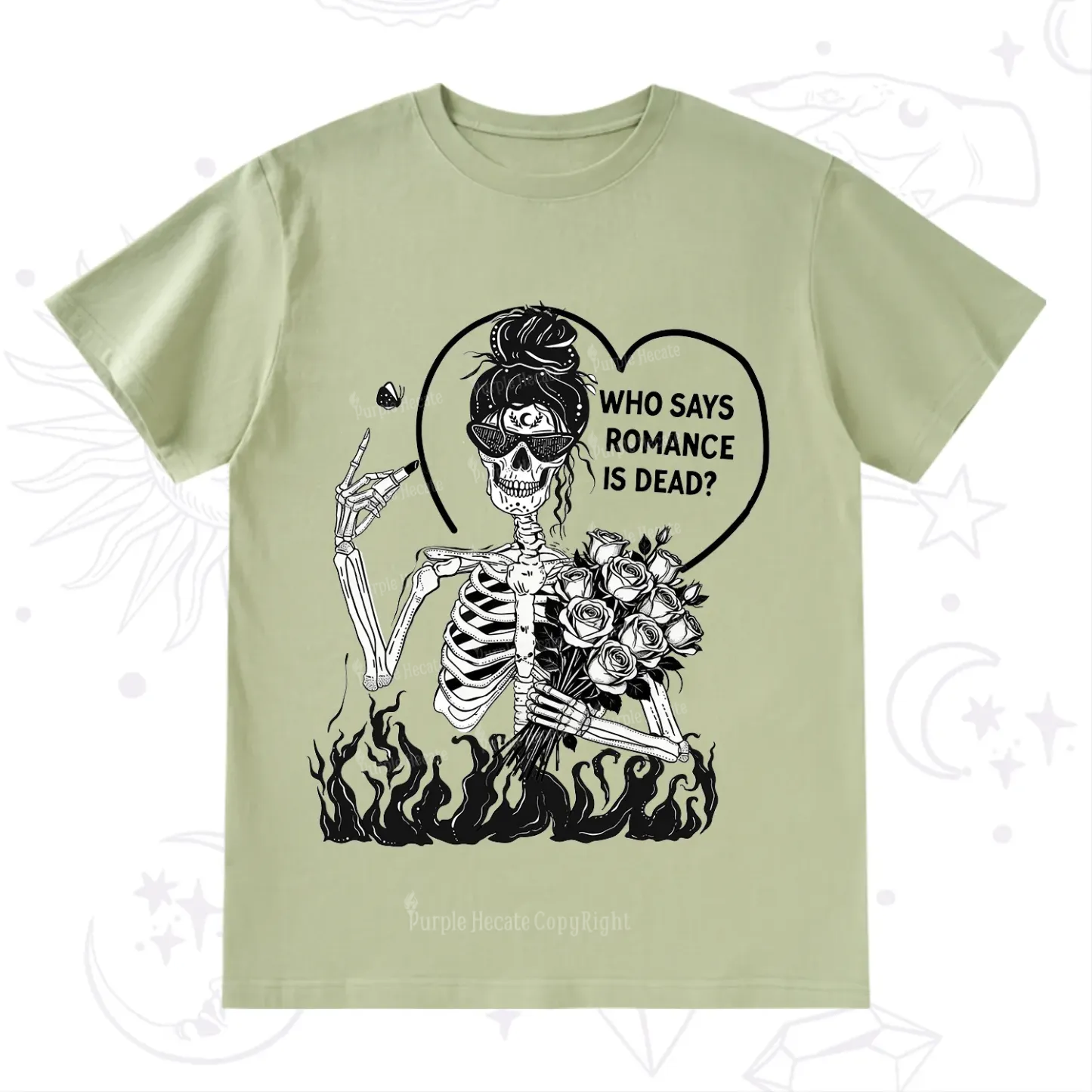 Purplehecate Who Says Romnace Is Dead T-Shirt