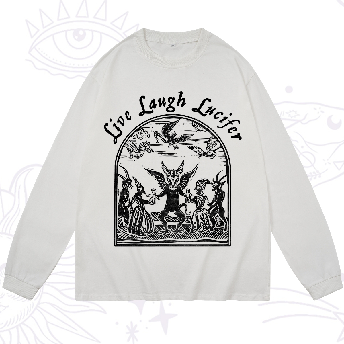 Purplehecate Live Laugh Lucifer Long Sleeve T-Shirt