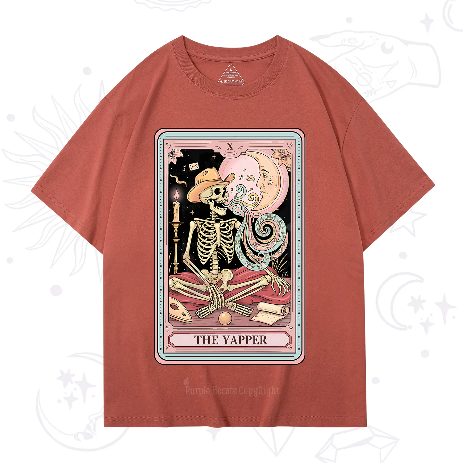 Purplehecate The Skeleton Yapper Tarot T-Shirt