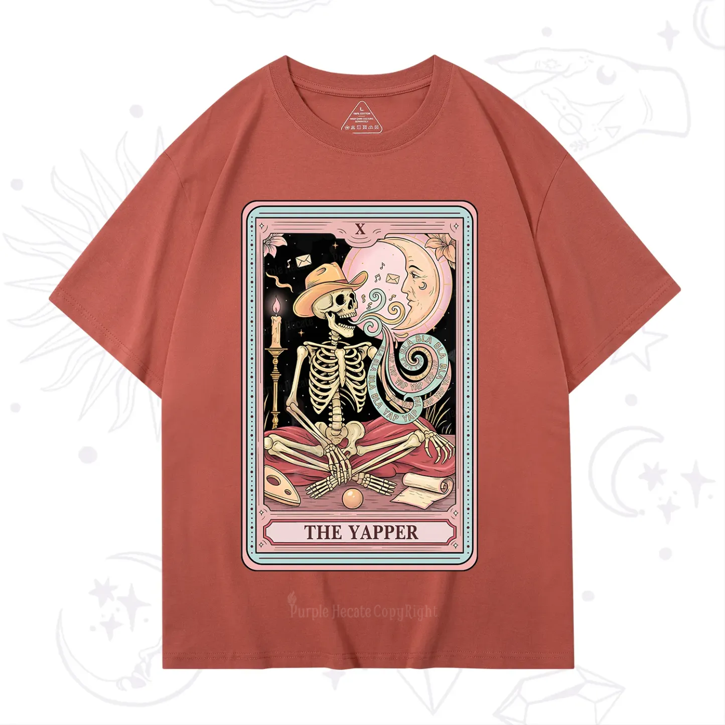 Purplehecate The Skeleton Yapper Tarot T-Shirt