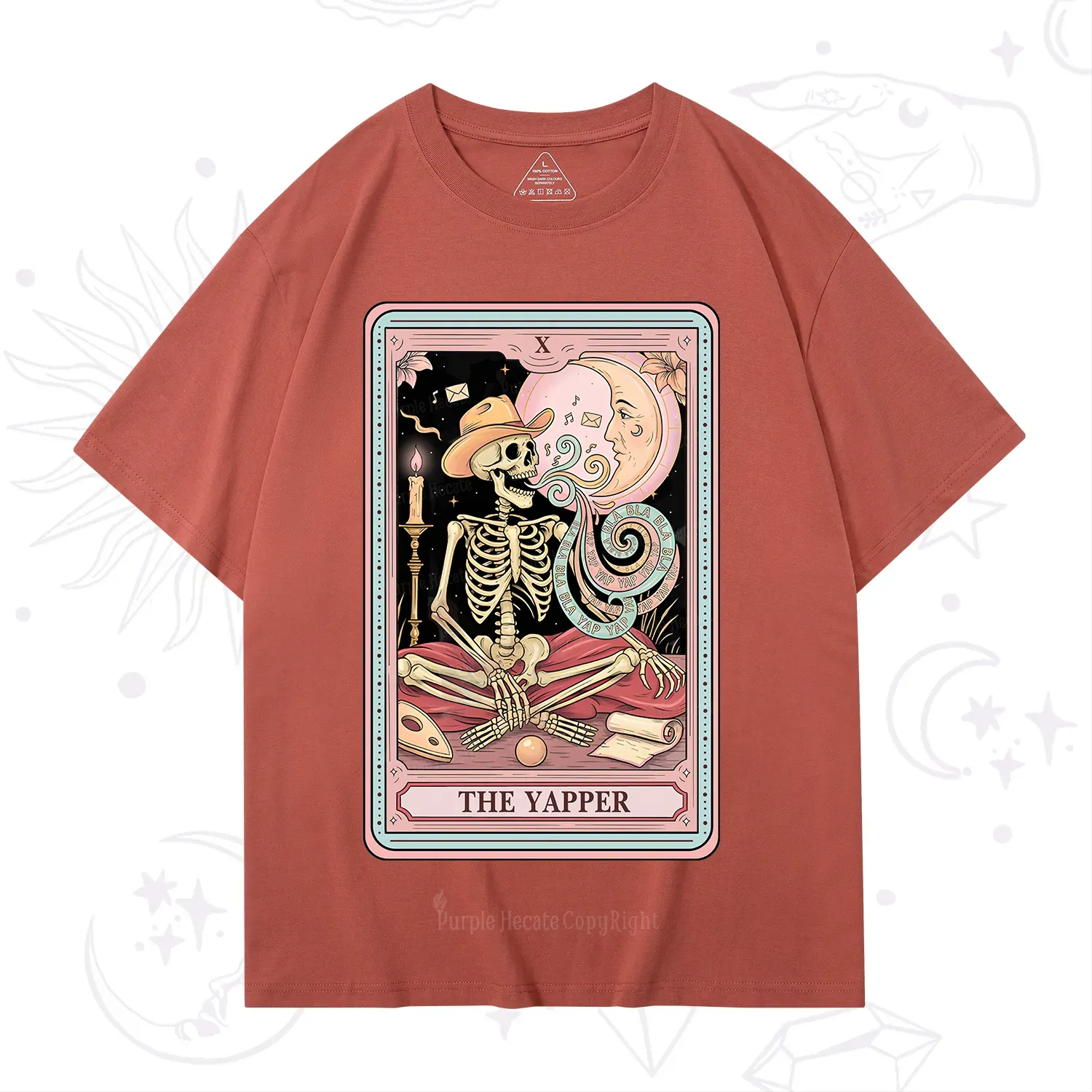 Purplehecate The Skeleton Yapper Tarot T-Shirt