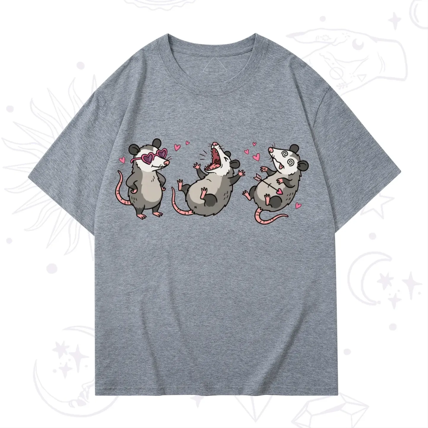 Purplehecate Funny Opossum Valentine T-Shirt