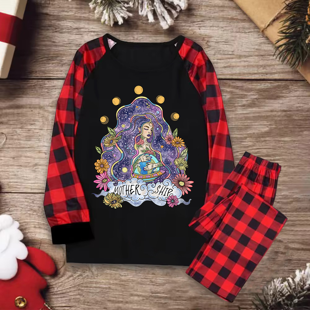 Purplehecate Mother Ship Christmas Pajamas