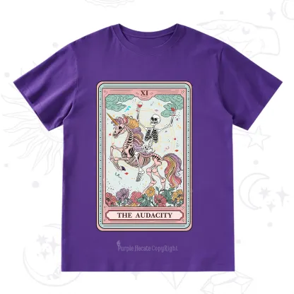 Purplehecate The Funny Skeleton Audacity Tarot T-Shirt