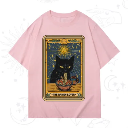 Purplehecate The Ramen Lover Cat Tarot T-Shirt