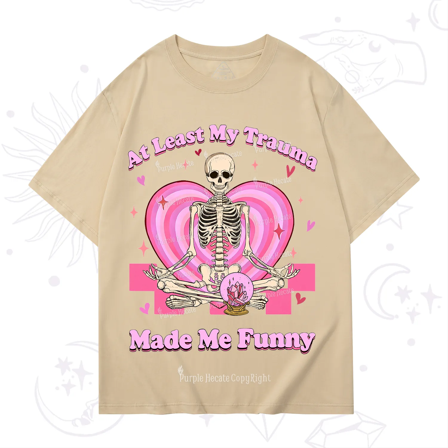 PurplehecateAt Least My Trauma Made Me Funny Valentine T-Shirt