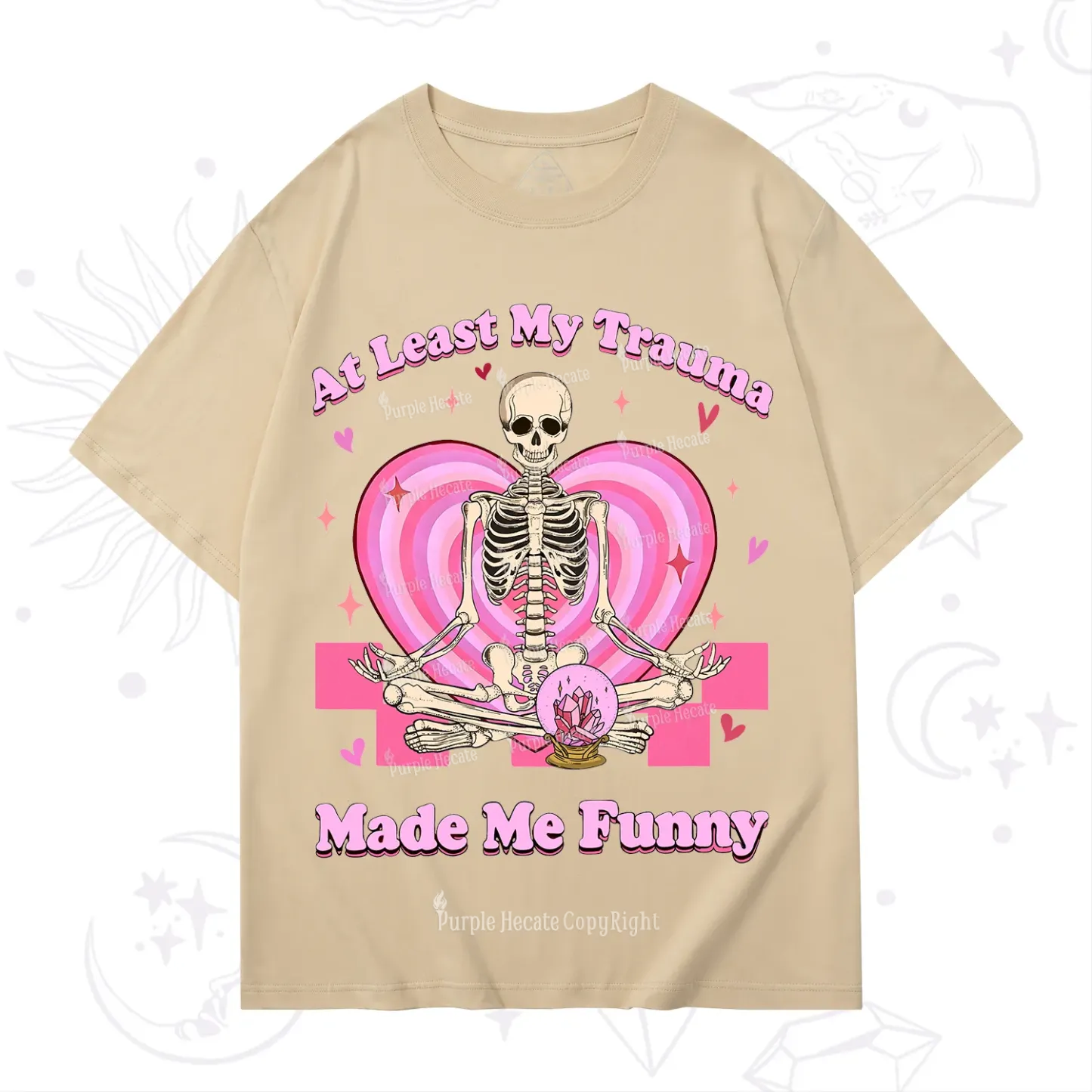 PurplehecateAt Least My Trauma Made Me Funny Valentine T-Shirt