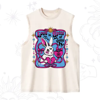 Purplehecate Love in Spite of Loss Bunny Washed Tank