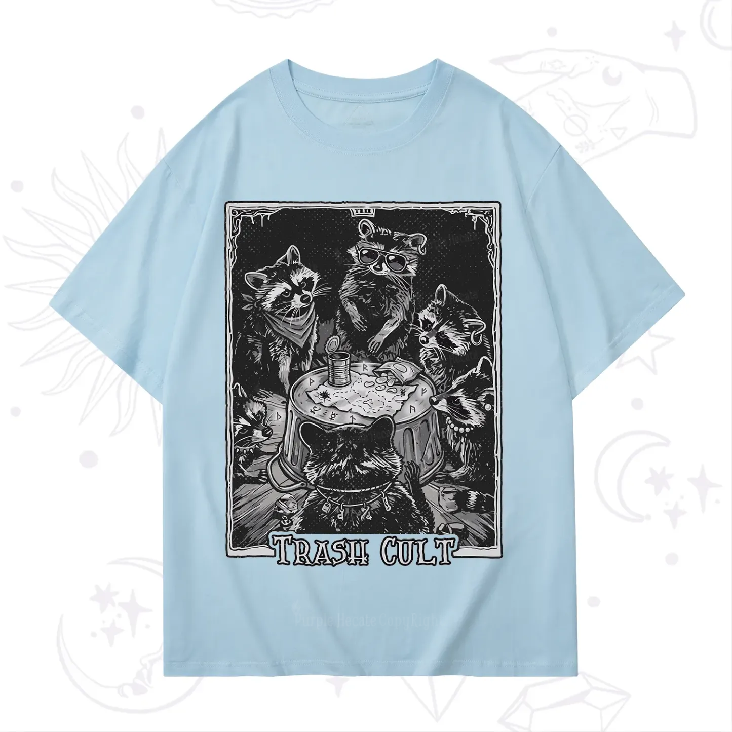 Purplehecate Trash Cult Raccoon T-Shirt