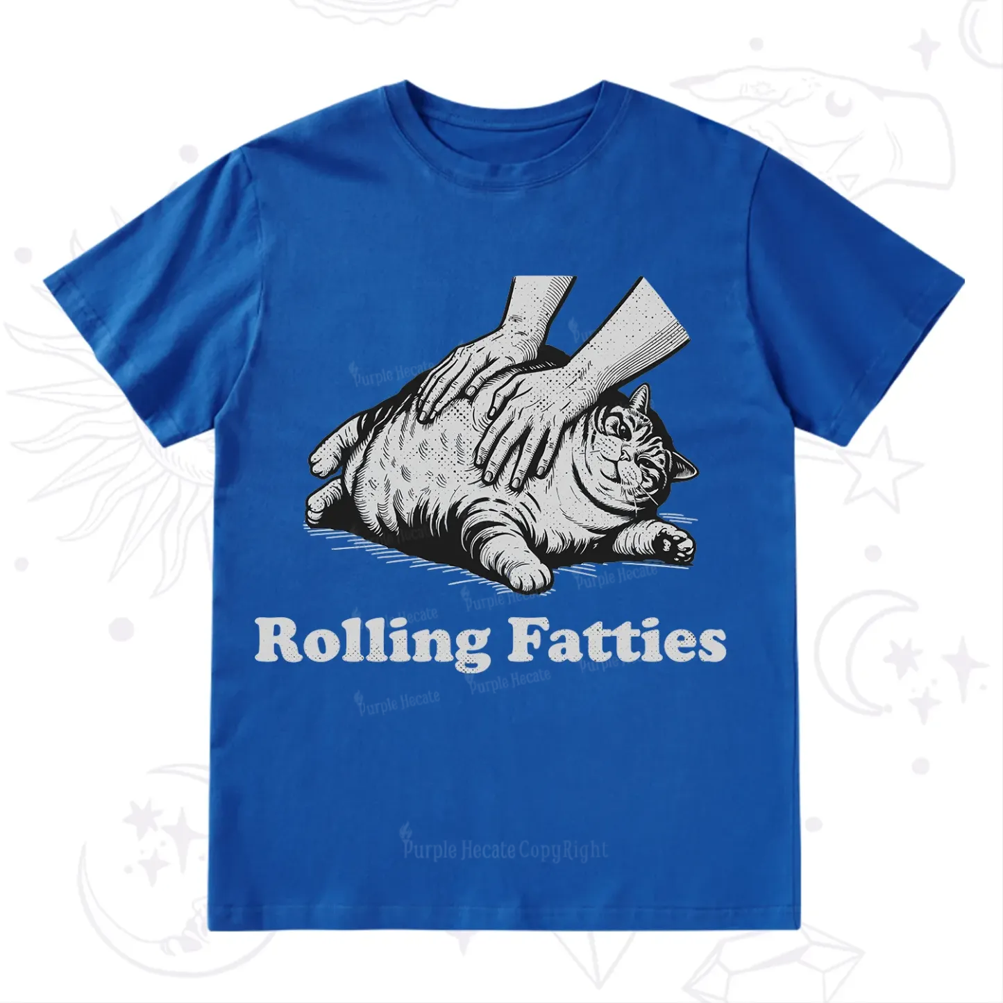 Purplehecate Rolling Fatties Cat T-Shirt