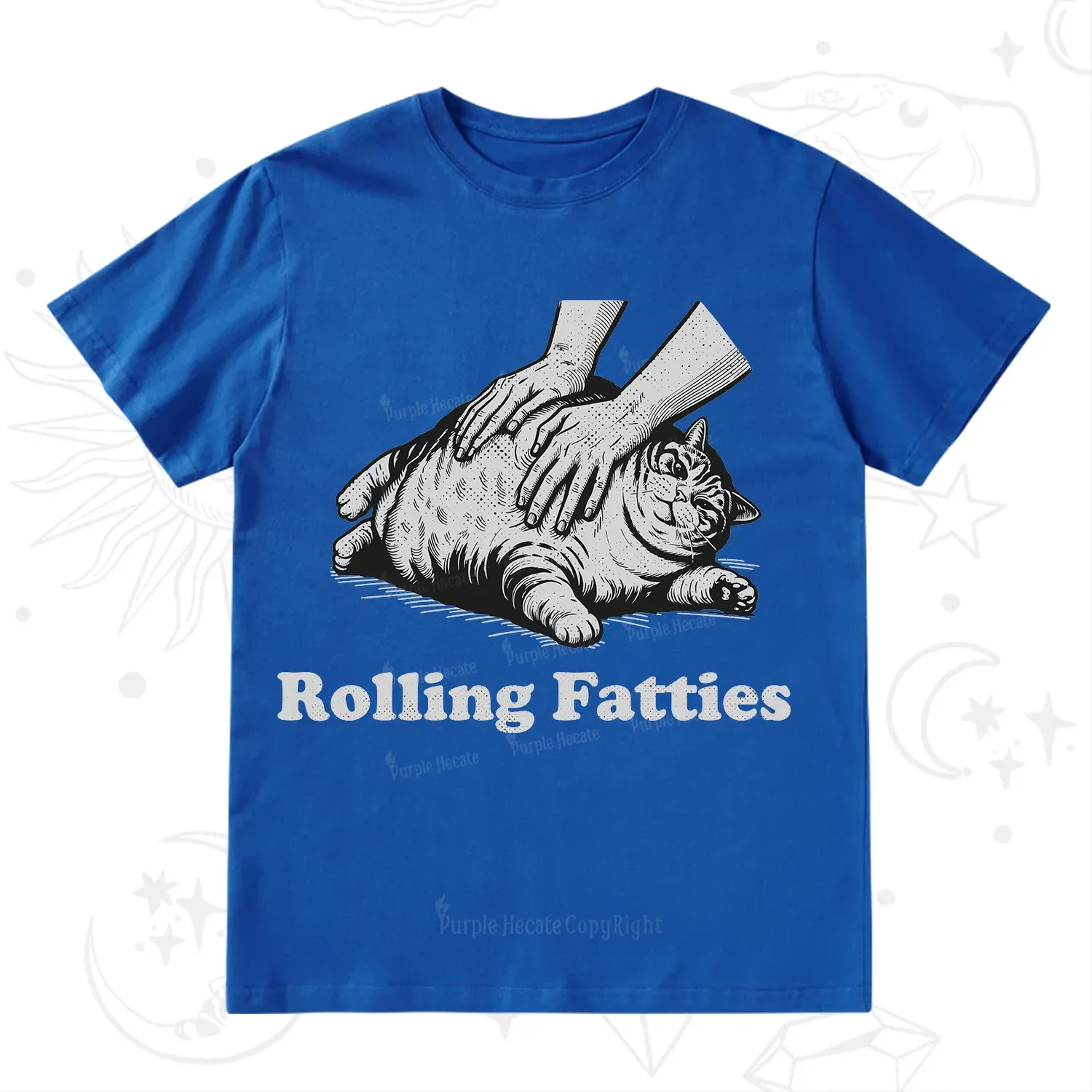 Purplehecate Rolling Fatties Cat T-Shirt