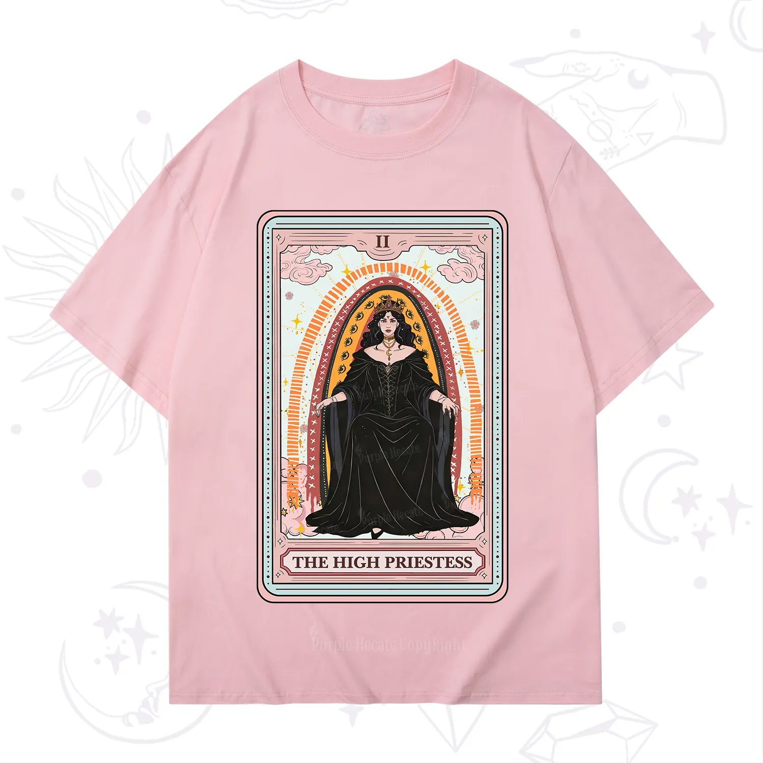 Purplehecate The High Priestess Tarot T-Shirt
