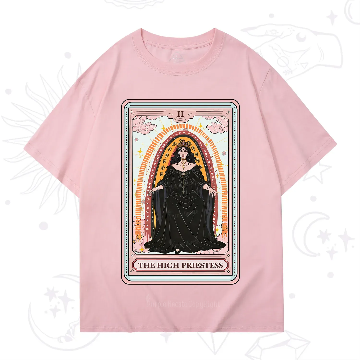 Purplehecate The High Priestess Tarot T-Shirt