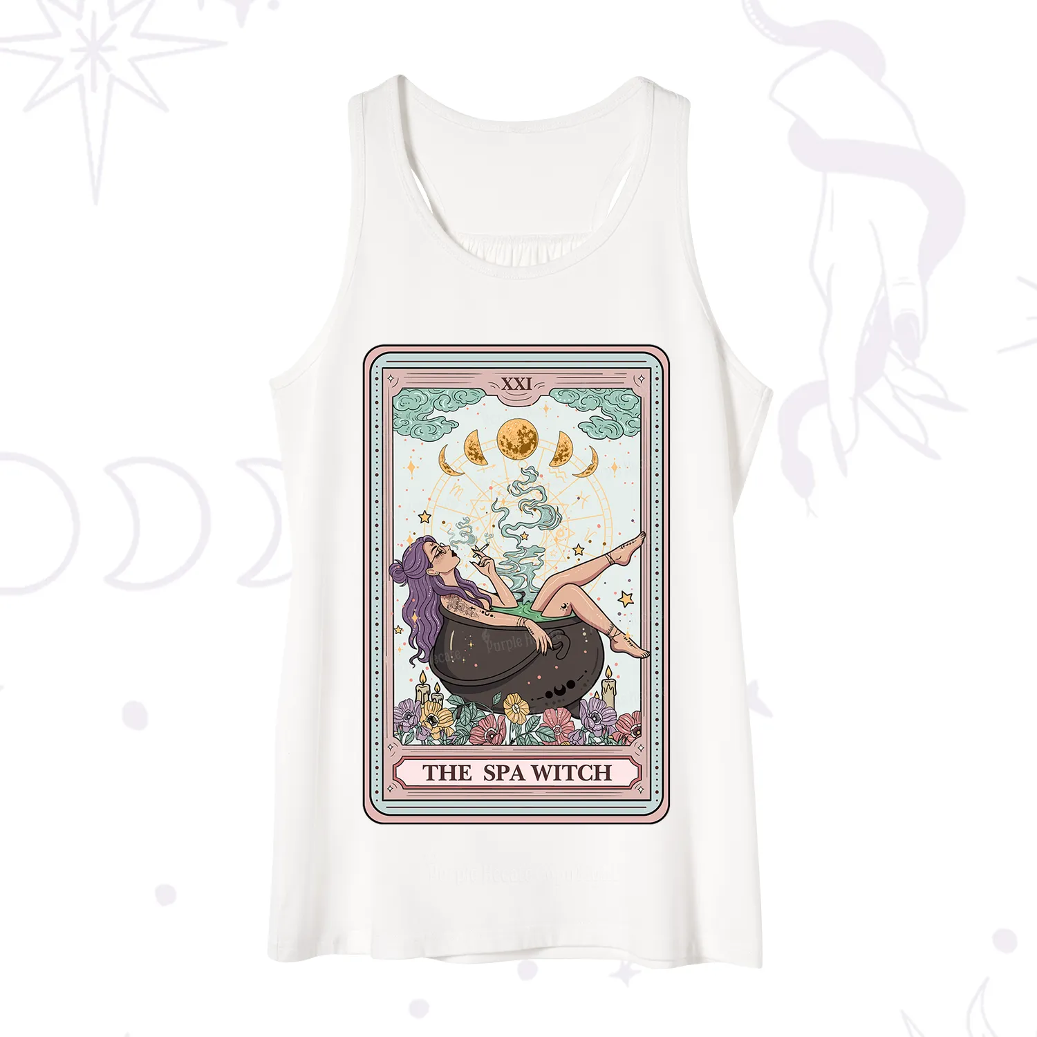 Purplehecate The Spa Witch Tarot Card Tank