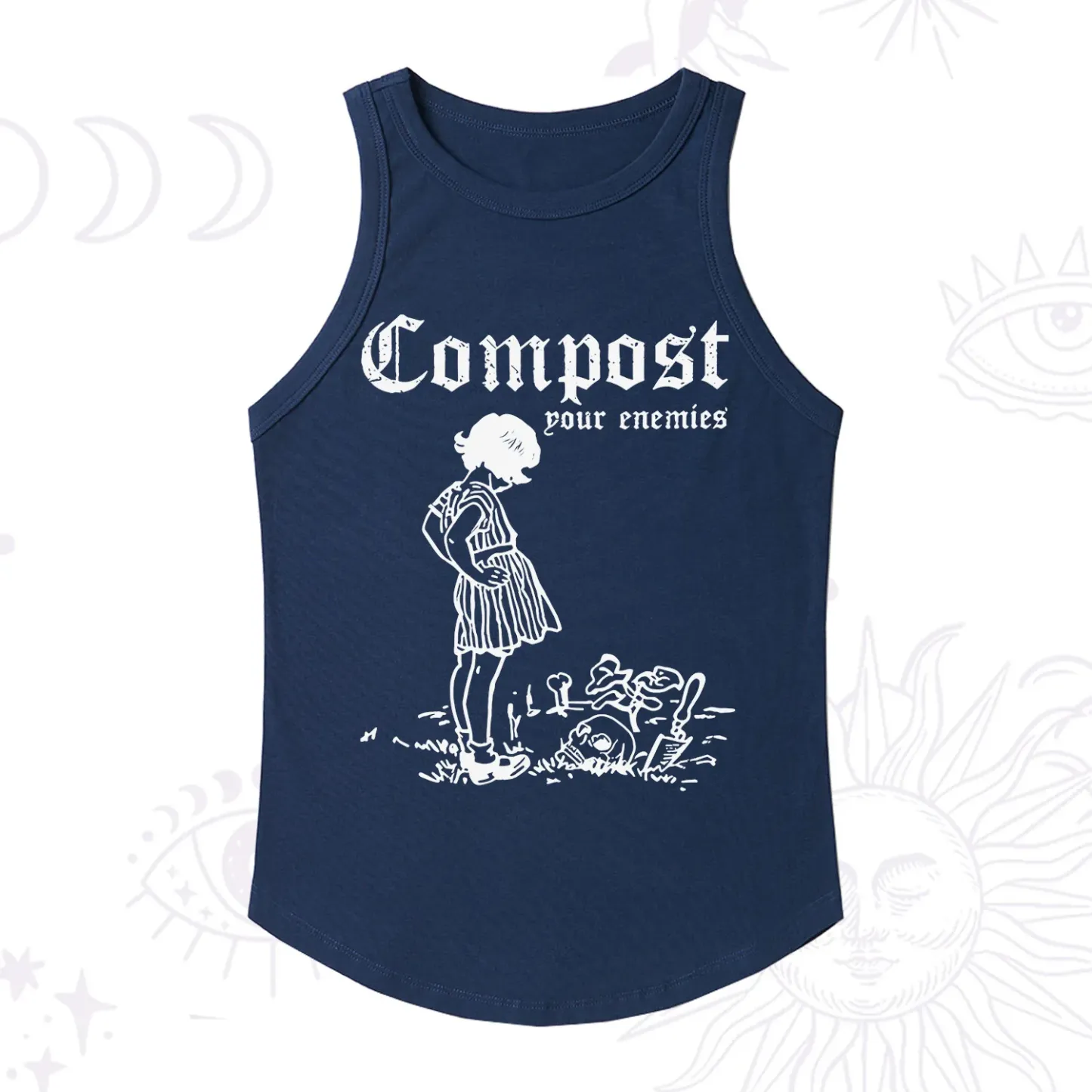 Purplehecate Compost Your Enemies Racerback Tank Top