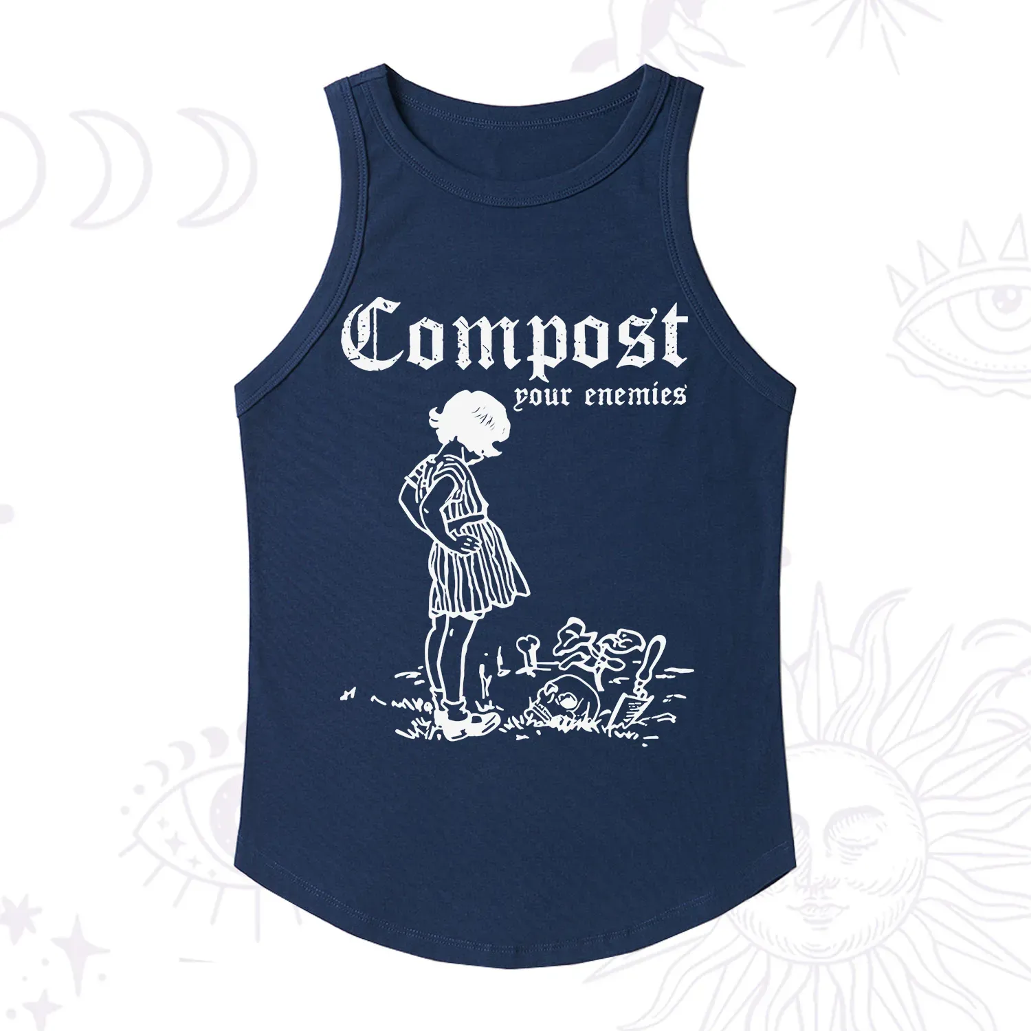 Purplehecate Compost Your Enemies Racerback Tank Top