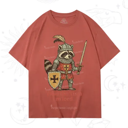 Purplehecate Raccoon Knight 'Twas The Tism M'Lord T-Shirt