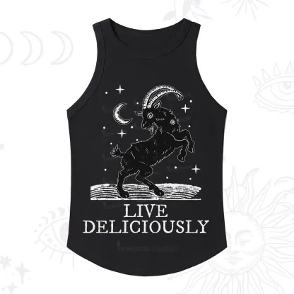 Purplehecate Live Deliciously Racerback Tank Top